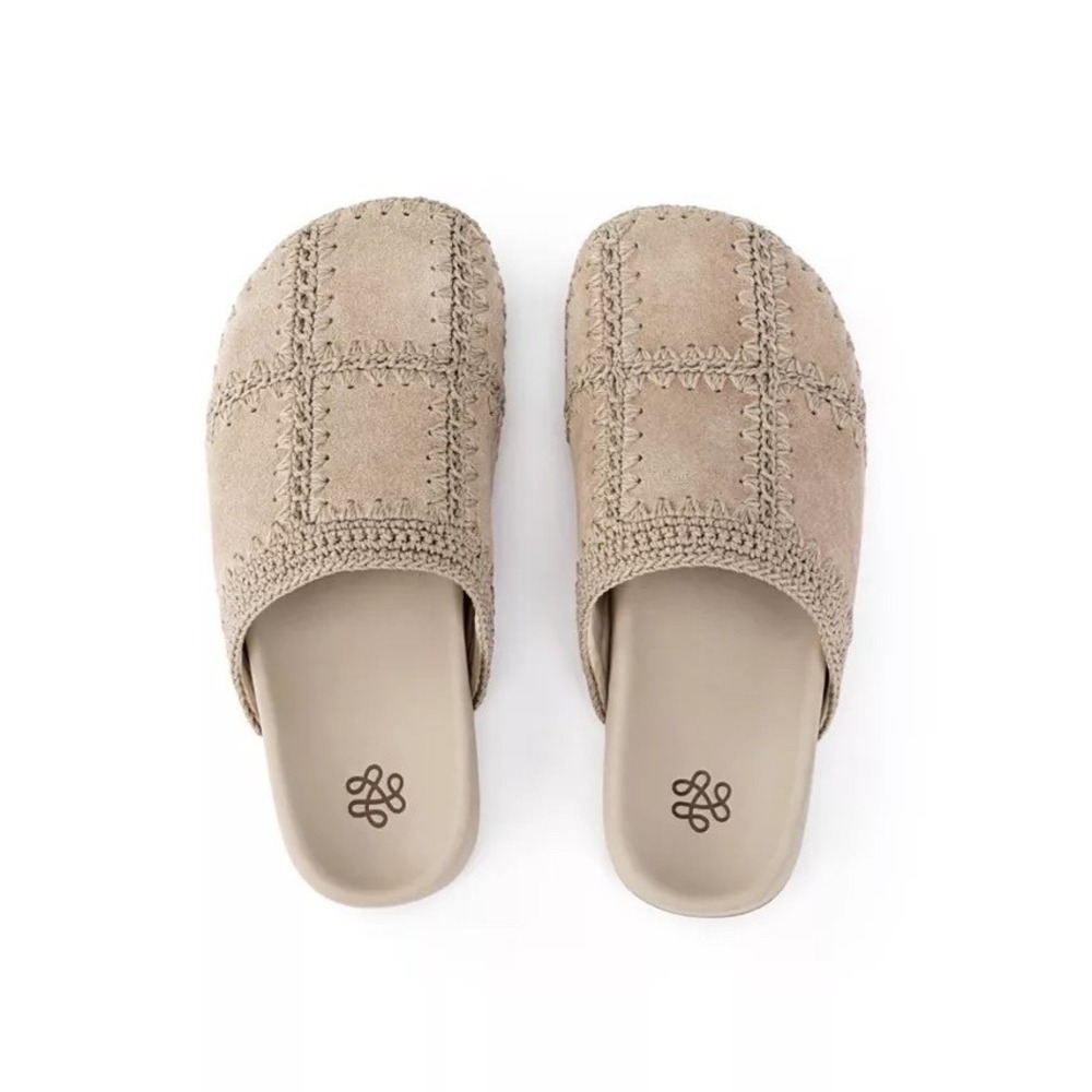 The Sak Bolinas Crochet Clog Women's Shoe's Slip‎ on Mules Sand Rare Sz 8 NIB!